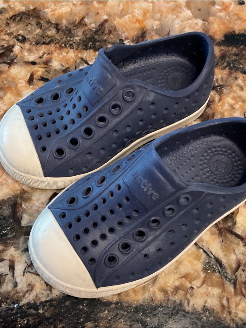 Native Kids Navy Blue and White Jefferson Shoes